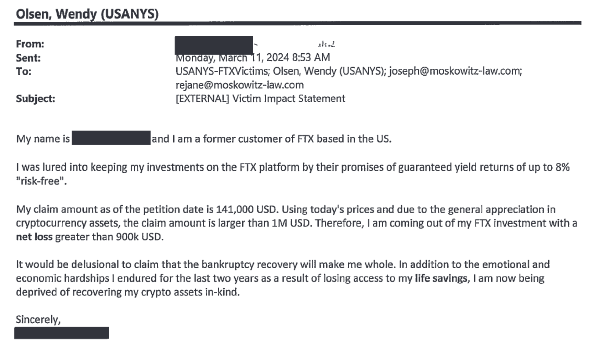 Sam Bankman-Fried wants only six years for his "victimless" crime