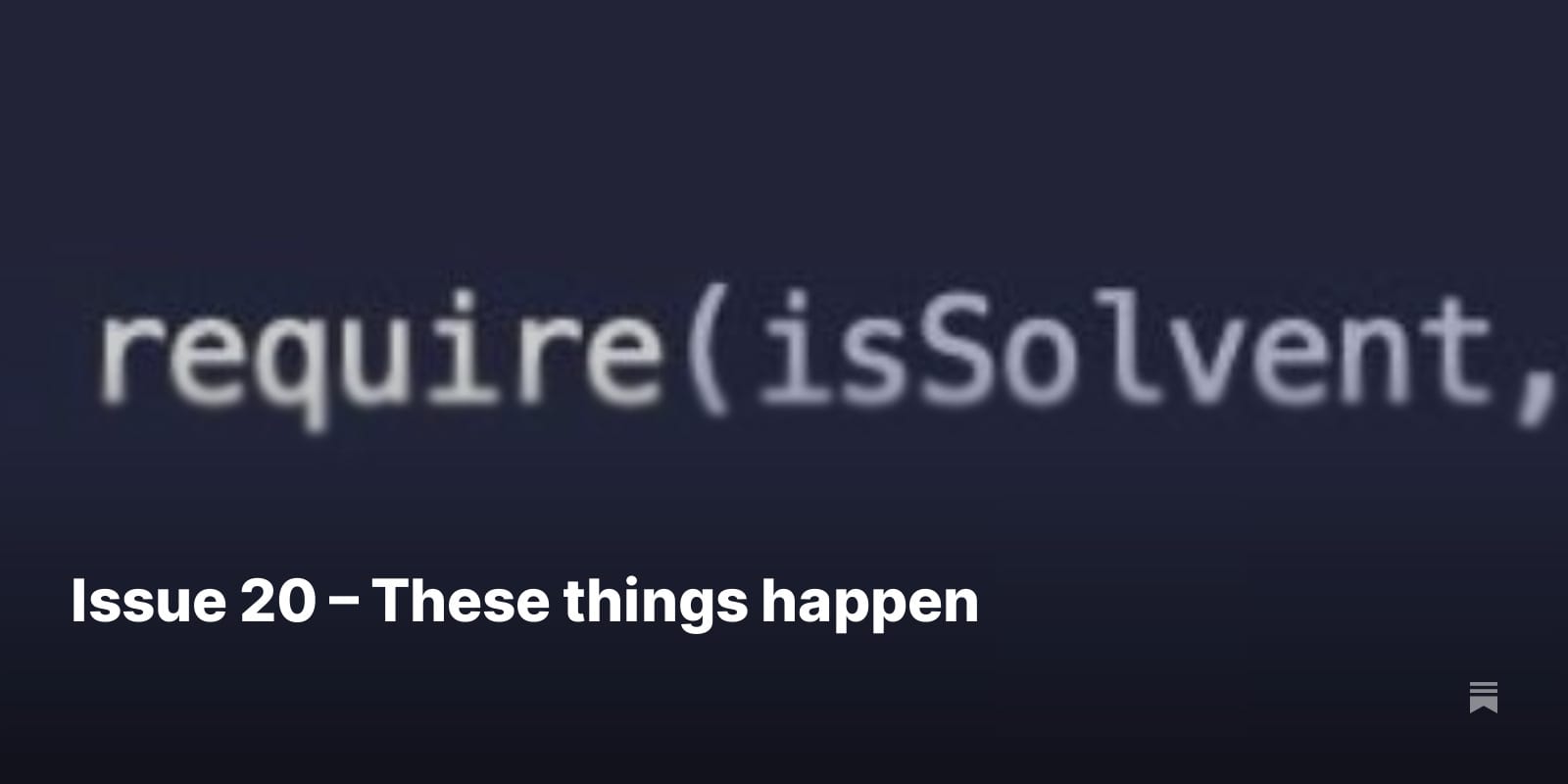 Issue 20 – These things happen - by Molly White