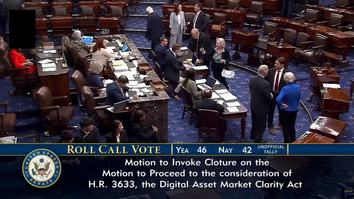 Senator Gillibrand votes “no” on the motion to invoke cloture for the Clarity Act