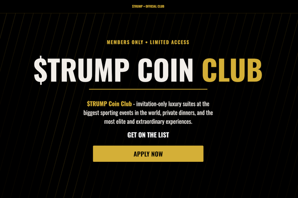 President Trump’s $TRUMP memecoin is preparing to launch a “Coin Club” membership scheme