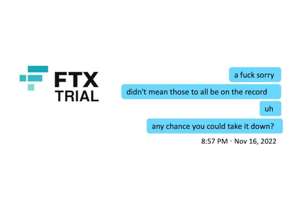The FTX trial, day eleven: Off the record